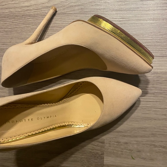 Charlotte Olympia platform heels - suede, leather - Picture 1 of 4